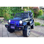Elektrické autíčko - Jeep S2388 - nelakované - čierne
